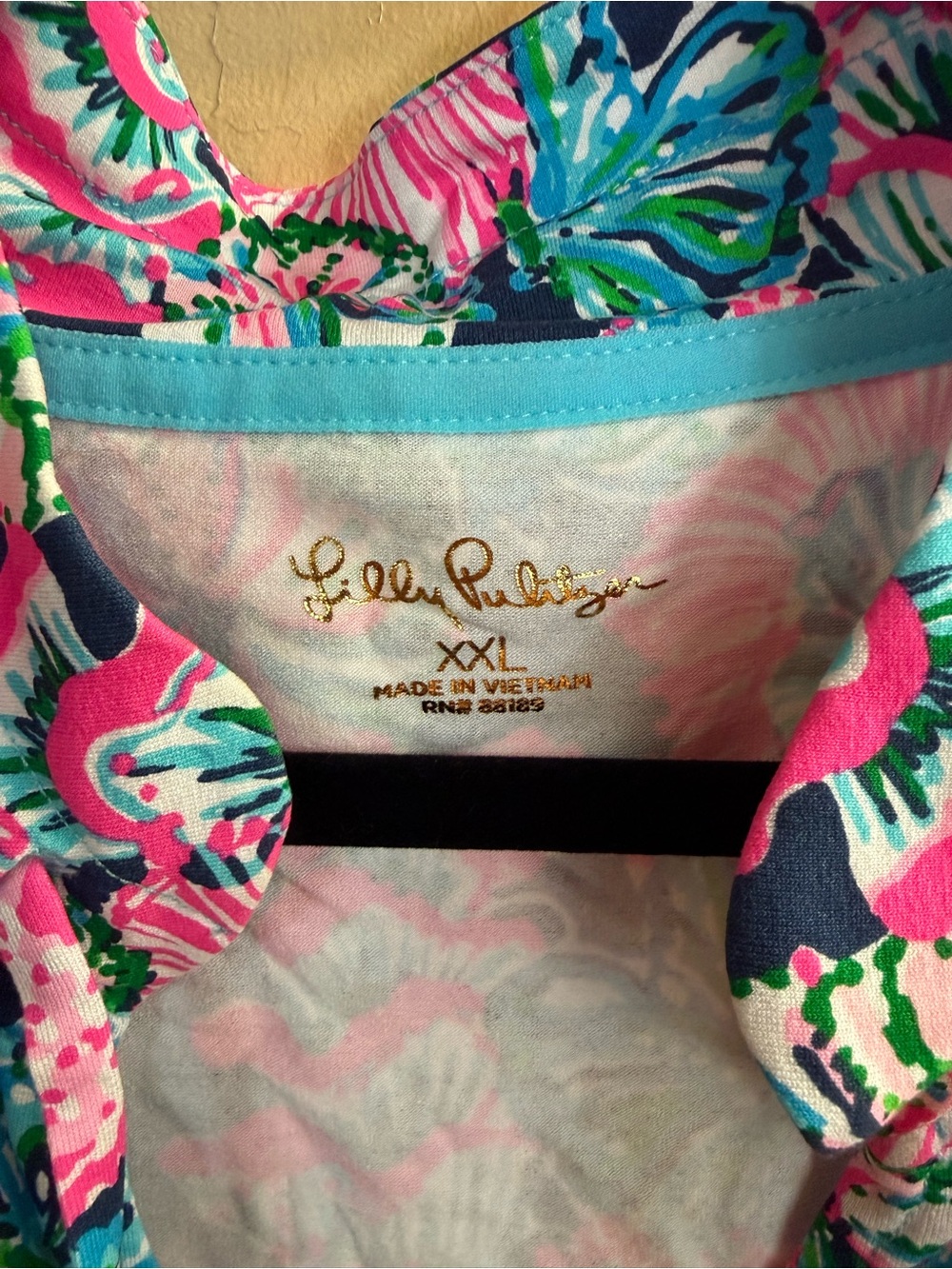 Lilly Pulitzer Cassi Popover Tunic, XXL - Picture 2 of 3
